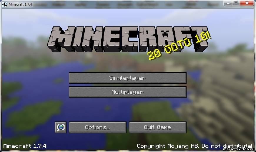 Клиент Minecraft 1.7.4